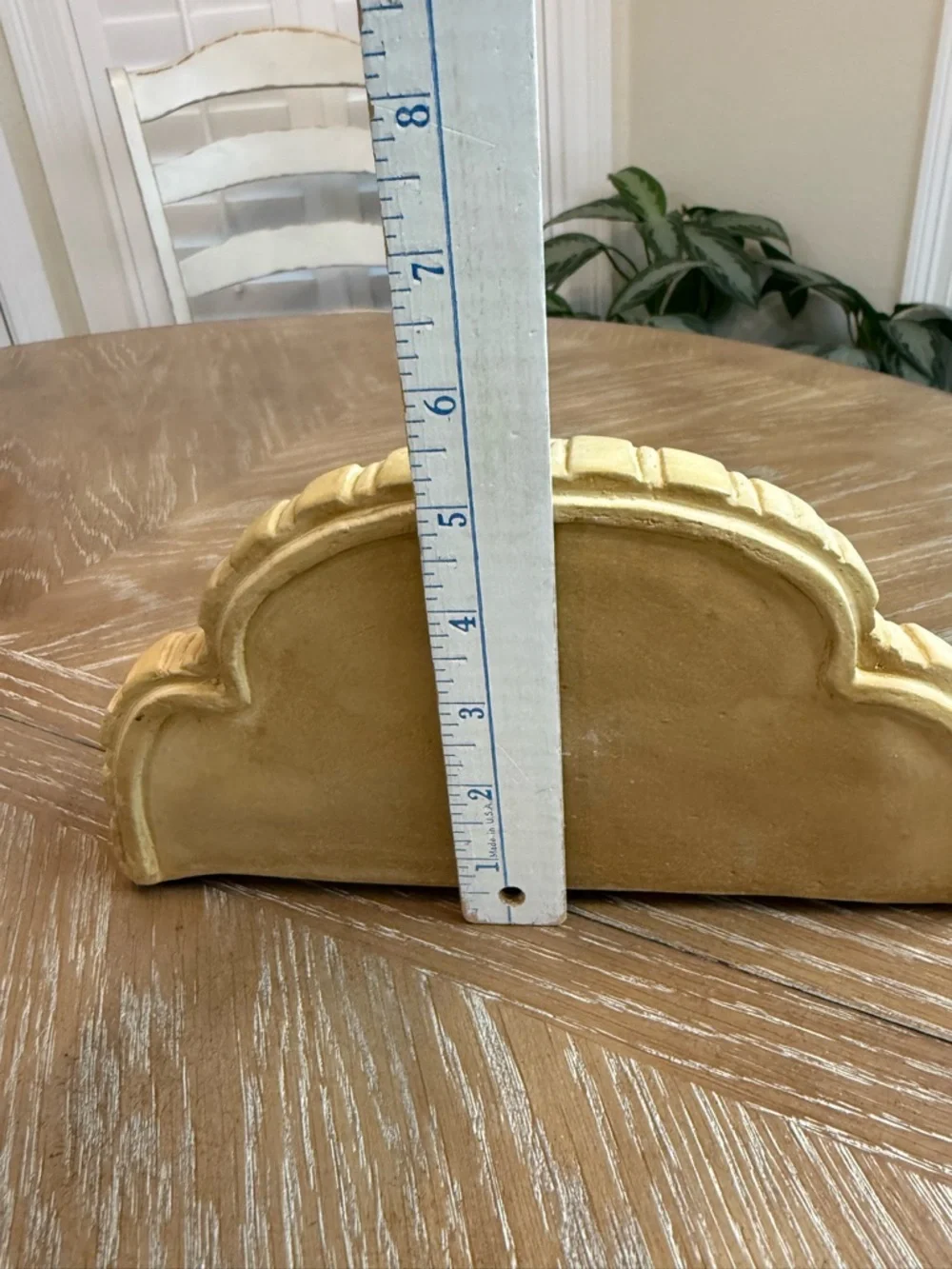 Vintage Wall Shelf Plaque Sconce 9.5” ornate scrolling acanthus leaf